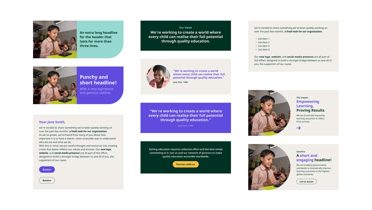 Zwei Menschen - ein Erwachsener und ein Kind - umarmen sich liebevoll vor einem Designlayout mit verschiedenen Farbbl&ouml;cken und Websitekomponenten.